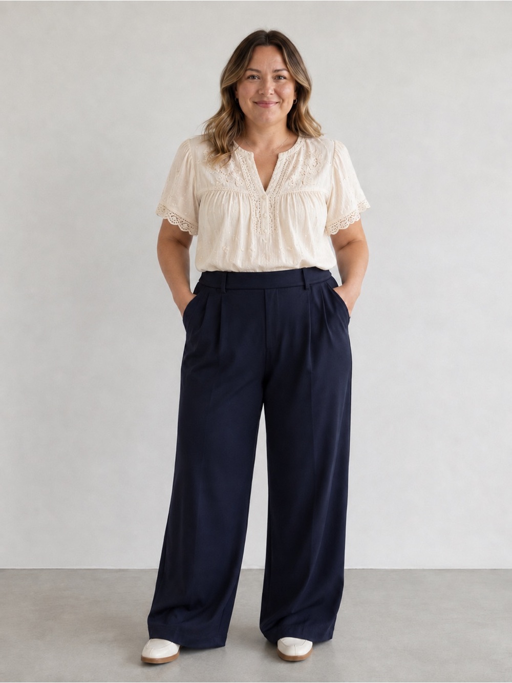 Halara Flex DayStretch High Waisted Work Flare Pants Navy L Petite NWT